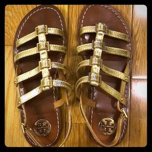 Tory Burch Gold Sandals